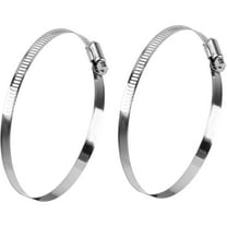 LQQBOX 12 Inch Hose Clamp Adjustable 304 Stainless Steel Duct Clamp 2 Pack Worm Gear Clamps 11.5"-12.25" Diameter Fuel Line Hose Pipe Clamp for Dryer Vent Air Duct Automotive Plumb