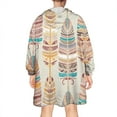 thumbnail image 2 of Wearable Oversized Blanket,Ethnic - Style Colorful Feather Pattern Wearable Blanket Hoodie for Adults,Cozy Hooded Blankets with Super Pockets,Super Warm Fuzzy Pullover for Women & Men, 2 of 6