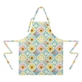 thumbnail image 2 of Pioneer Flower Floral Print Pattern Apron for Women and Men, Cotton Linen Waterproof with Pockets, Adjustable, 33x27 Inch for Kitchen, Gardening, BBQ, Salon, 2 of 6