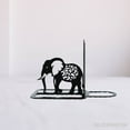 thumbnail image 2 of Glowneon Custom Mandala Elephant Bookend Metal Art, Book Stand Decor, 2 of 5