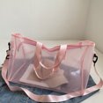 thumbnail image 2 of Bolso de lona de viaje transparente de PVC Bolsas de playa transparentes portátiles Bolso de hombro de entrenamiento, 2 of 7