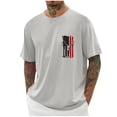 thumbnail image 1 of Tops para hombre, blusas y camisas de cuello redondo y manga corta para hombre, blusas casuales de cuello redondo con estampado de moda para hombre, blusas de cuello redondo y manga corta, camisas par, 1 of 5