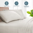thumbnail image 3 of Bare Home Pillowcase Set - Premium 1800 Collection - Double Brushed - Ultra Soft - Standard Size, Modern Plaid - Stone/White, 2 Count, 3 of 6