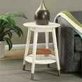 thumbnail image 3 of Convenience Concepts Wilson Mid-Century Round End Table with Bottom Shelf, 3 of 7