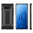 thumbnail image 2 of BUNDLE: Rugged Performance Dual Layer Hybrid Case for Galaxy S10 Plus (Black) & Deluxe Stereo Hands-Free Headset - Ultra Slim, Port Covers, Bumper Corner Protection, Shock Absorption, Raised Lip Guard, 2 of 11