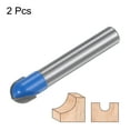 thumbnail image 3 of Uxcell 2packs Router Bit Core Box 1/4 Shank 5/16 Inch Cutting Dia. 2 Flutes Carbide Cutter, 3 of 5