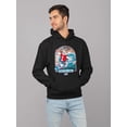 thumbnail image 2 of ICEE Surfing Wave Vibes - Cool Graphic Design Men's Hoodie, 2 of 4