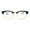 Black, variant on Retro Classic Hipster Half Rim Blue Light Filtering Computer Glasses Gold Clear