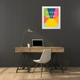thumbnail image 3 of CAD Designs 20x24 White Modern Wood Framed Museum Art Print Titled - Sharing Sunshine, 3 of 4