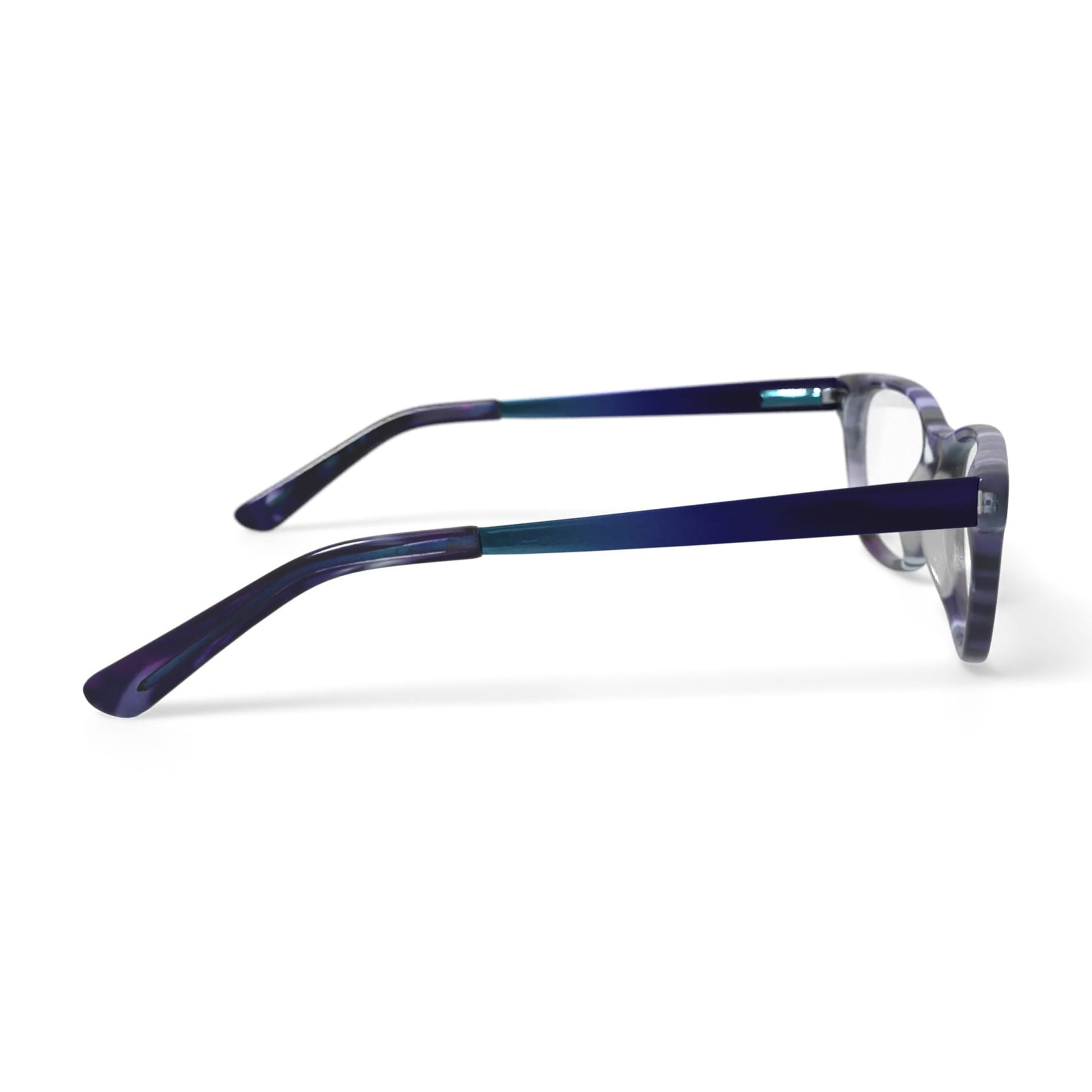 Walmart Youth FM16078 Square Prescription Eyeglasses with Case, Purple