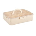thumbnail image 4 of Contenedor de comida dividido, caja de refrigerio, bandeja para servir para mostrador de picnic, cocina crema, 4 of 9