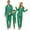 Green With Santa, variant on Avidlove Family Christmas Pajamas Matching Sets Button Down Pajamas Set Long Sleeve Festival Party Pjs Loungerwear Warm Sleepwear for Family (Kids)