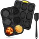 thumbnail image 1 of For Silicone French Bread Pan And Hamburger Bun Pan Set With Spatula, 1 of 3