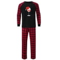 thumbnail image 3 of Penkiiy Family Christmas Pjs Matching Sets Christmas Men Printed Blouse Tops+Pants Family Matching Pajamas Set Black-A Christmas Pajamas, 3 of 7
