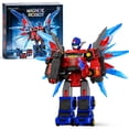 thumbnail image 5 of Dimoarch Magnetic Transforming Robot Toys w/Wing, 6-in-1 Kids Rescue Trucks Toys Set, Toddler Assemble Large Robot Toys, Cool Birthday Gift 3 4 5 6 7 8 Year Old Boy Girl, 5 of 11