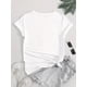 thumbnail image 3 of Chic Bunny Print Women's T-Shirt - Casual Crew Neck, Short Sleeve, Stretchy Cotton Blend, Machine Washable - Perfect for Summer & Casual Attire, 3 of 6