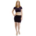 thumbnail image 4 of Vivian's Fashions Skirt - Velour Mini Skirt (Junior and Junior Plus Sizes), 4 of 5