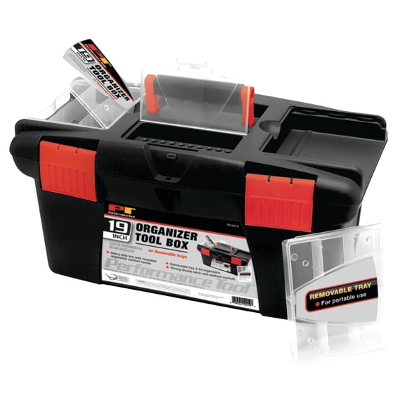 Performance Tool W54019 19-Inch Plastic Tool Box