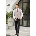 thumbnail image 4 of COOFANDY Men's Formal Waistcoat Regular Fit Business Dress Vest 4 Button, 4 of 6