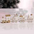 thumbnail image 1 of Ornament Wooden Train Toy For Christmas Tabletop Room Decoration Optional Color, 1 of 8