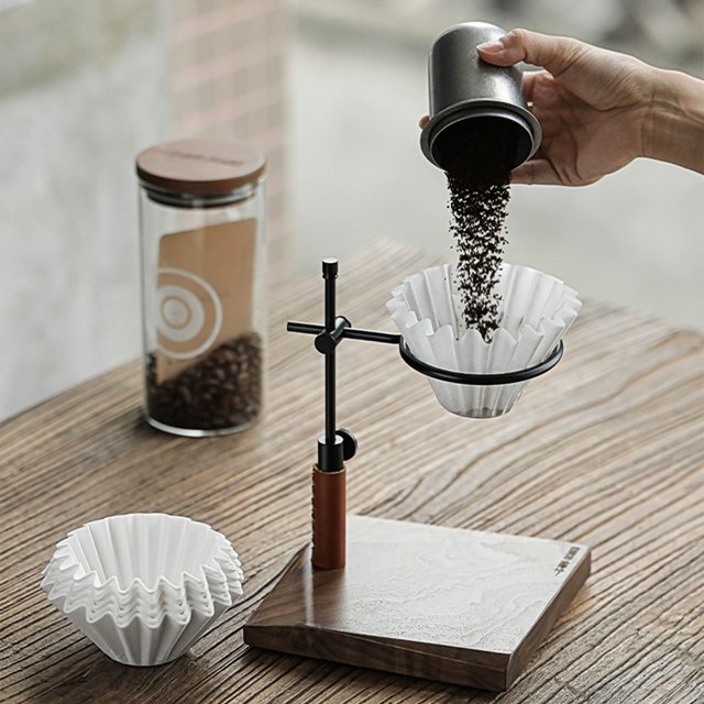 YWIYIUD 50 PCS White Disposable and Convenient Coffee Filter Large Commercial Coffee Filter Paper Durable Cake BowlShaped Filter Supply for Your Daily Coffee Needs