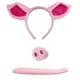 thumbnail image 2 of Accesorio cerdo y cola para disfraz, conjunto de diadema rosa con orejas, juguete divertido y novedoso, 2 of 6