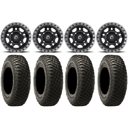Fuel Anza Black 15 Wheels 32 BFG KM3 Tires Kawasaki Mule Pro FXT Fuel Anza Black 15 Wheels 32 BFG KM3 Tires Kawasaki Mule Pro FXT