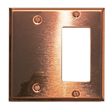 - Switchplate Bright Solid Copper GFI/Blank | Renovators Supply