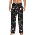 thumbnail image 2 of Goofa I love you Mom Printed Soft Pajama Pants for Men, Wide Leg Comfy Casual Lounge Yoga Pants-Small, 2 of 9