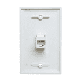 thumbnail image 3 of 2-Pack 1-Port Ethernet Wall Plate, Plate with RJ45 Female to Female Inline Coupler Insert, 3 of 5