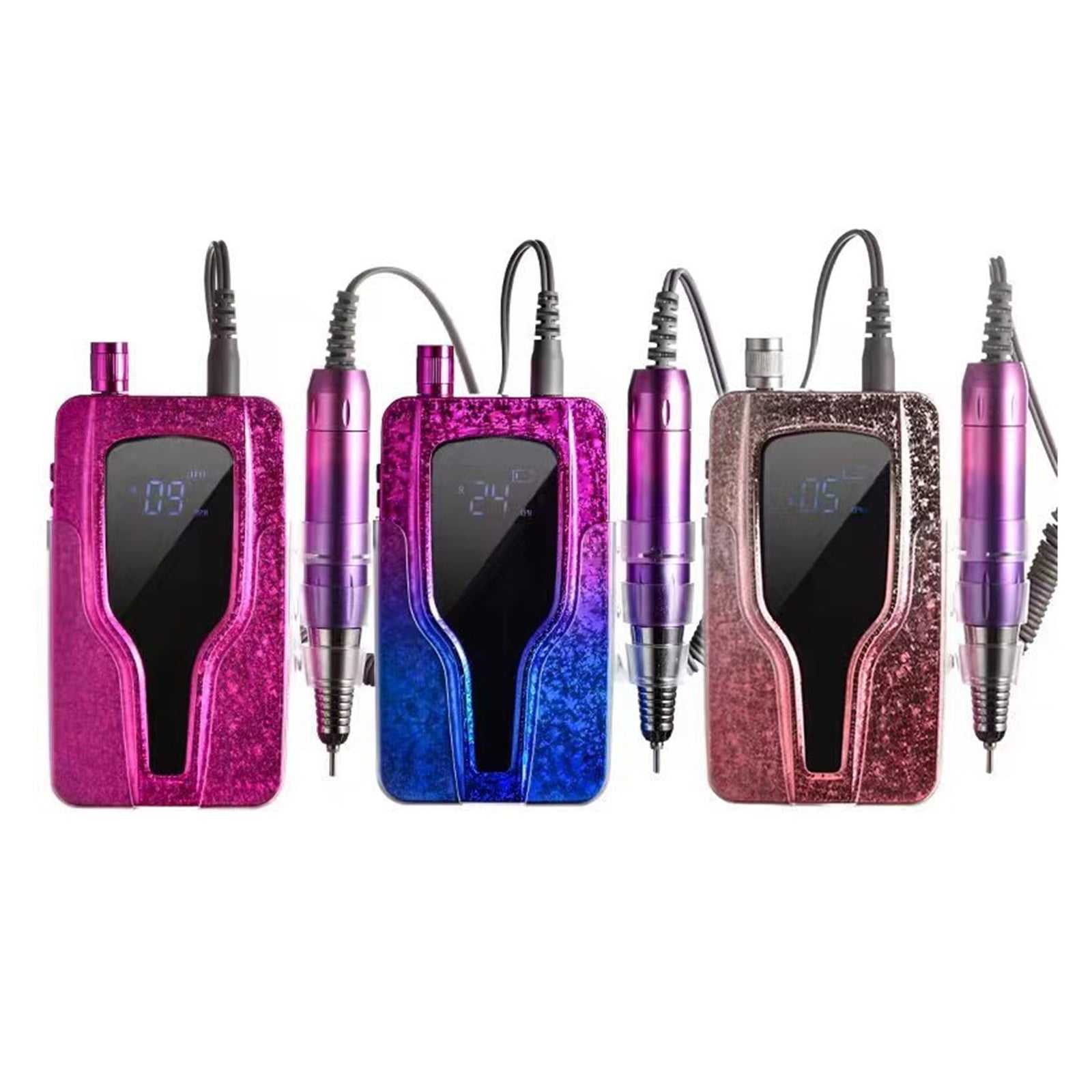 35000RPM Portable Electric Nail Drill Machine, Cordless Rechargeable E File Manicure, Nail Sander, Gel Remover, Polisher Tools ,Low Noise