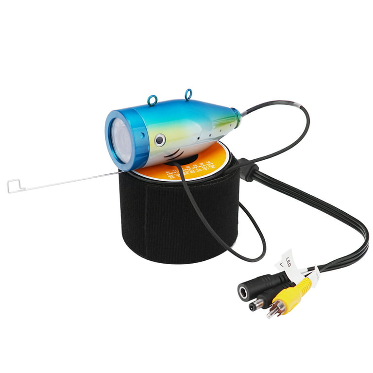 Syanspan 7-in Underwater Fishing Camera, Fish Finder 12 Infrared LED Lamps 15m for Ice Sea Fishing