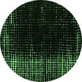 thumbnail image 1 of Ahgly Company Indoor Round Abstract Emerald Green Modern Area Rugs, 5' Round, 1 of 4