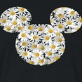 thumbnail image 3 of Mickey & Friends - Mickey Head Daisies - Juniors Cropped Cotton Blend T-Shirt, 3 of 5