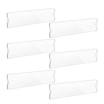 FRCOLOR 6 Pcs Nameplate Holder Decoration Wall Desk Work Transparent