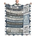 thumbnail image 1 of LHSHID Best Gifts for 65 Year Man Soft Throw Blanket for Bed Couch Decor Birthday Blanket for Men 30"x40", 1 of 7