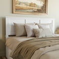 thumbnail image 1 of Madison King Solid Wood Panel Headboard in White, 1 of 8