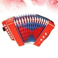 thumbnail image 3 of MasteelfCA Percussion Button Accordion Toy Musical Toy Musical Instrument Intellgent Toy Puzzle Education Toy (Red), 3 of 7