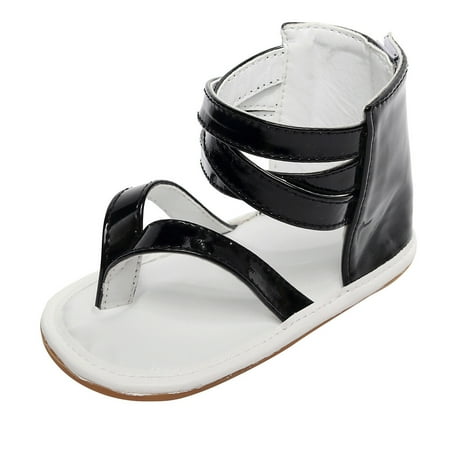 

YOHOME Infant Baby Girls Beach Leather Rubber Sole Summer Sandals First Walkers