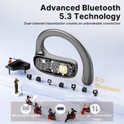 JYX True Wireless Earbuds, Wireless Earphones with Noise Cancelling, Bluetooth Headphones with LED Display, Real-Time Translation with 115 Languages