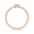 thumbnail image 2 of ANGARA Natural 0.4 Ct. Diamond Classic Stackable Ring in 14K Rose Gold for Women (Ring Size: 11.5), 2 of 9