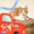 thumbnail image 3 of Oodles Red Retro Pick up Truck Durable Corrugated Cardboard Cat Scratching Pad, One Size, 3 of 9