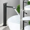 thumbnail image 3 of Laklulu grifo de lavabo, grifo de cascada para baño, grifo mezclador de lavabo ajustable con agua fría y caliente, 3 of 5