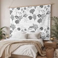 thumbnail image 3 of Coastal Grey Small Tapestry for Bedroom Wall Hanging Tapestry,Retro Ocean Coral Shell Starfish Seahorse Ceiling Backdrop Tapestries Poster Blanket Wall Decor for Teens Room Living Room Dorm 23" x 28", 3 of 8