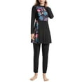 thumbnail image 1 of Traje de baño de tres piezas para mujer con sujetador de copa acolchada y protección solar para kayak XL, 1 of 9