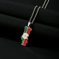 thumbnail image 2 of Portugal Map Flag Stainless Steel Pendant Necklace For Men And Women, 2 of 2