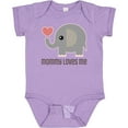 thumbnail image 3 of Inktastic Mommy Loves Me Elephant Boys or Girls Baby Bodysuit, 3 of 5