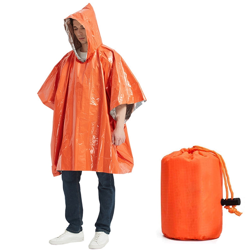 Insulation Survival Tool Poncho Rainwear Blankets Emergency Raincoat 