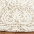 thumbnail image 3 of SAFAVIEH Abstract Constantine Damask Wool Area Rug, Ivory/Beige, 6' x 6' Round, 3 of 11