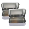 thumbnail image 1 of Recommended To Combine Multiple Pieces 2 Pieces Sold, Small Iron Box With Flip Cover And Lid, Storage Box 95x60x21mm [silver With Hinge], 1 of 8